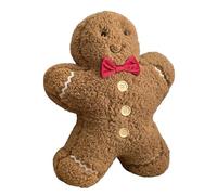 Genérico Plush Gingerbread Couple Christmas Decoration - 40cm Gingerbread Man Pillow, Soft and Cuddly Stuffed Dolls, Holiday Theme Cute Home Decor for Sofa Bedroom Kids Girlfriend Birthday