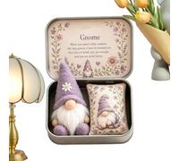 Genérico Plush GNOME Figurine 15cm Fabric Pocket Doll In Tin For Desk Decor