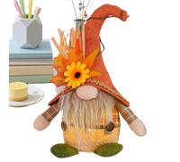 Genérico Plush GNOME Light up Thanksgiving Doll Seasonal Figure Decoration Display Scene Prop for Garden Farmhouse Desk Bookshelf Nightstand Yard
