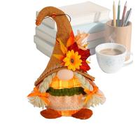 Genérico Plush GNOME Light up Thanksgiving Doll Seasonal Figure Decoration Display Scene Prop for Garden Farmhouse Desk Bookshelf Nightstand Yard