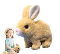 Generico Plush Hopping Bunny | Plush Electric Jumping Toy Pretend Rabbit | 17x16.5x9cm Children And Adults Interactive Engaging Bunnny Companion Hopping Bunny With Sound For Living Room, Bedroom