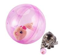 Genérico Plush Interactive Toy Figures - Realistic Electric Hamster Plush Toy | Automatic Rolling Ball Hamster, For Child Girl Boy House Playroom Cat Dog Bunny