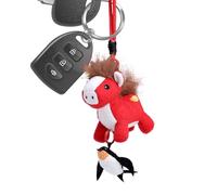 Genérico Plush Keychain - Horse Doll Keychain, Adorable Collectible Keepsake, Year Of The Horse Plush Doll Pendant For Women Girls Students Kids Girlfriend School Travel Shoulder Bag Backpack