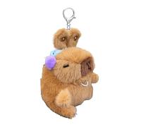 Genérico Plush Keyring - Capybara Keychain, Capybara Plush For Bags, Plushs Keychains | Soft Adorable Capybaras Keyring With Movable Ears | Capybaras Keyrings Backpack Pendant | For Men Women Boys