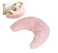 Genérico Plush Moon Pillow, Hamster Bedding Soft Cushion, 7.1 * 8.7 * 3.1inch Pet Bed with Fill, Fleece Fabric Pets Pillows, Small Animal Cushion with Cute Design, Pet Sleep Pillow for Cage Comfort