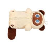 Genérico Plush Pencil Case - Animal Cartoon Pouch for Stationery Storage with Soft Fabric Zip Closure | Multifunctional Lightweight Organizer for School College Office Desk Travel Accessories