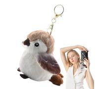 Genérico Plush Pendant - Plush, 3.54x3.15x2.76in Keychain Pendant Cute Bird Design | Lightweight Soft Decorative Accessory, Sparrow Plushes Keychain For Backpacks, Keys, Bags, Party Favors