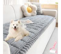 Genérico Plush Pet Couch Cover, Non Slip Washable Paw Cart Couch Cover for Dogs Cats, Soft Cozy Quilted Sofa Protector for Room or Bedroom