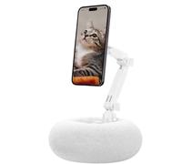 Genérico Plush Phone Pillow - ABS Plush 20cm | Magnetic Adjustable Holder | 360° Rotation Stand | Hands-Free Cushion For All Smartphones Tablets Bed Sofa Use