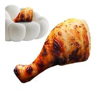 Genérico Plush Pillow - Realistic 3D Simulation Fried Chicken Drumstick Food Shape Cushion 50CM Soft Stuffed Pillow For Sofa Bedroom Nursery Home Decor Photo Prop Birthday