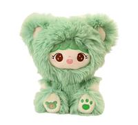 Genérico Plush Rag Doll - Cute Soft Girl Doll, Long-Haired Cuddly Toy, Bear Costume, Sleeping Companion For Kids, Kid LovableDoll, Playroom Friend, Nursery Collectible, Birthday ToyGift