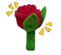 Genérico Plush Rose Dog Toy - Squeaky Flower Chew, Teething Toy with Soft Plush, Flower Chew with Fun Squeak, Interactive Toys for Puppy Daily, Dog Toys for Birthday Holiday Calming