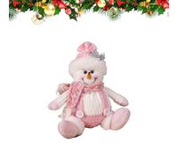 Genérico Plush Santa Claus - Pink Christmas Figure Ornament | Soft Doll Pendant for Windowsill Table Garden Yard Mantel Shelf Bookshelf Nightstand Desk Home Holiday Decoration Display