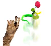 Genérico Plush Squeaking Pet Toy - Cat Toys Catnip | Cat Enrichment Toys Squeaky Plush Doll | Touch Activated Retractable Cord Pet Supplies Indoor Games for Kitten Kitty Boredom Exercise Play