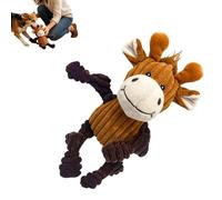 Genérico Plush Squeaky Dog Toy - Animal-Shape Puppy Play Object, Interactive Exercise Chew Toy, Soft Training Accessory Item, Pet Enrichment Gear for Home Office Apartment Backyard Use
