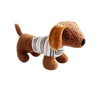 Genérico Plush Squeaky Dog Toys, Aggressive Dog Chew Toys, Soft Design, Engaging Dachshund Shape, Built-In Squeaker for Interactive Play, Sturdy Material, Ideal for Puppy Training
