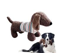 Genérico Plush Squeaky Dog Toys, Doglet Interactive Chew Toy, 11.81x4.72x6.69 Inches Safe & Fun, Dachshund Shape Pup Toy for Dog Training, Entertainment, and Improving Your Puppy’s Behavior