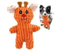 Genérico Plush Squeaky Dog Toys, Tough Animals Stuffed Squeaky Animal, 9.45x5.51x1.97 Inches Adorable Puppy Toys, Boredom Relief, Teething Cleaning, Interactive Pet Play for Dogs