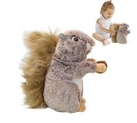 Genérico Plush Squirrel, Huggable Furry Big Tail Squirrel Toy, Plush Soft Stuffed Animal For Kids, Adorable Cuddly For Boys Girls Babies, Cozy Bedtime Companion, 25x10x25cm