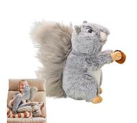 Genérico Plush Squirrel, Huggable Furry Big Tail Squirrel Toy, Plush Soft Stuffed Animal For Kids, Adorable Cuddly For Boys Girls Babies, Cozy Bedtime Companion, 25x10x25cm