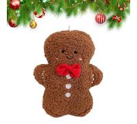 Genérico Plush Stuffed Gingerbread - Holiday Tree Pillow ¦ 7 Inches Soft Christmas Toy, Decorative Cushion for Sofa, Chair Plush Table Window, Festive Home Cushions Ornament for Seasonal Décor