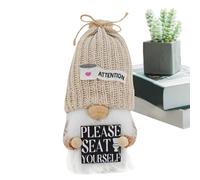 Genérico Plush Toilet GNOME,11x11x25cm Cute GNOME Swedish Tomte Stuffed Decorations | Charming Decorative Accessories, Doll Tabletop Ornament, Bathroom Decor Plush Tomte Stuffed Doll For Kids Teen