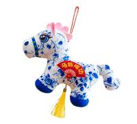 Genérico Plush Toy - Animal Pendant, Cute Horse Stuff, Soft and Adorable Present Idea, Perfect for Birthday or New Year Celebration, Trending Plush Accessories, for Car Home Bag Decor