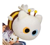 Genérico Plush Toys, Cute Cat Bee Stuffed Toy, 10.2-Inch Soft Decorative Doll, Adorable Pillows for Adults, Children, Valentines, Birthday, Sofa, Bedroom and Car Decor Black, White, Mixed