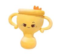 Genérico Plush Trophy, Cartoon Stuffed Pillow, 7.87 Inches Yellow Soft Comforting Companion, Funny Award-Themed Design, Decorative Gift, Plush Doll for Kids Boys Girls Room Display, Home Sofa Bed