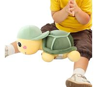 Genérico Plush Turtles with Hat, Sea Turtle Stuffed Animal, Skin-Friendly Cute Doll Figure Travel Companion For Baby Shower Beach Theme
