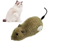 Genérico Plush Wind-Up Mouse Cat Toy - Plush 6.3x2.76x2.36 Inches, Interactive Cat Chasing Game | Chew Mouse Toy For All Types of Cats and Kitten, Clockwork Mouses Running Toys