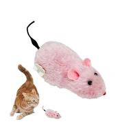 Genérico Plush Wind-Up Mouse Cat Toy - Plush 6.3x2.76x2.36 Inches, Interactive Cat Chasing Game | Chew Mouse Toy For All Types of Cats and Kitten, Clockwork Mouses Running Toys