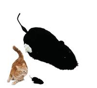 Genérico Plush Wind-Up Mouse Cat Toy - Plush 6.3x2.76x2.36 Inches, Interactive Cat Chasing Game | Chew Mouse Toy For All Types of Cats and Kitten, Clockwork Mouses Running Toys