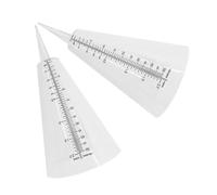 Genérico Pluviómetro de Jardín Transparente en Forma Cónica Punta para Insertar en Tierra, Medidor de Lluvia de Plástico para Exteriores, Set 2 Piezas, Adecuado para Agricultura y Control