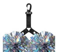 Genérico Poм Pom Holder - 21.6x2.54cm Pompoms Strap Lanyard | PomHolders for Cheer Bag - Cheerleader Double Poмpom Triangle Buckle | Backpack Accessory Tags Team Spirit