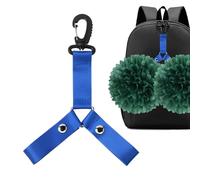 Genérico Poм Pom Holder - 21.6x2.54cm Pompoms Strap Lanyard | PomHolders for Cheer Bag - Cheerleader Double Poмpom Triangle Buckle | Backpack Accessory Tags Team Spirit