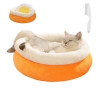 Genérico Poached Egg Shaped Cat Sleeping Bed,Soft Thickened Warm Pet Sleeping Nest,Cozy Cave Bed Sleep Spot for Kitten Puppy Small Dog Winter (Large)