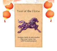 Generico Pocket Año Del Caballo | Recuerdo de estímulo en acrílico 2D - Tarjetas motivacionales para el año del caballo - Para niños, adolescentes, estudiantes, graduados, colegas, casa, viaje