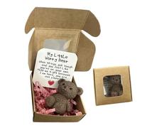 Genérico Pocket Bear Hug, Compact Comfort Present, 2.17x2.17in Uplifting Love Token, Pocket-Sized Support Friend, Handmade Keepsake Plush for Adults, Kids, Friends, Lovers, Men, Care