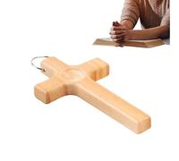 Genérico Pocket Crosses - Wooden Portable Christian Desk Decor,Mini Crosses For Crafts, Women Men Kids Teen Home Decor Office School Car Travel Party Housewarming