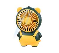 Genérico Pocket Fan Rechargeable | Cute Cartoon Desktop with Strong Wind Size Cooling Fan, Quiet for Picnic Camping, Travel Home Car Outing