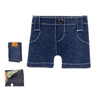 Genérico Pocket Pants Mini Jean Wallet, Slim Compact Bifold Pocket Purse, Portable Retro Pants Style Wallet,for Cards Keys or Cash (1pcs)