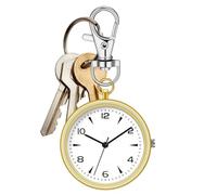 Genérico Pocket Watch - Silent Portable Timepiece | Round Key Chain Clip Watchs | Home Workplace School Travel Outdoor Unisex Men Women Backpack Clock | Pocket Watch | Round Key Chain Clip Watchs