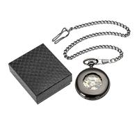 Genérico Pocket Watches Men, Classic Mechanical Timepiece, 13.78x1.57in Portable Wind-Up Pocket Watch with Chain, Elegant Jewelry Gift for Boyfriends and Special Occasions