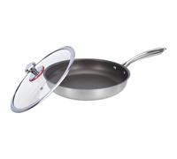 Generico Poêle Antiadhésive Titane - Acier Inoxydable Ustensiles De Cuisine | Compatible Induction Sans PFOA Sauteuse, Poêle À Frire Pour Crêpes, Uufs, Familles Et Débutants Amateurs
