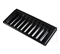 Genérico Poker Chip Case, Chip Tray Holder, Dealer Discard Tray, Durable PP Material, Compact Table Organizer, or Home Game Use, 8.27x3.94x0.98 Inches, Black, 1 Piece