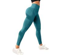 Genérico Polainas Anticelulíticas For Mujer, Pantalones De Compresión con Control De Barriga, Mallas De Levantamiento De Glúteos For Entrenamiento(Green,L)