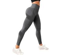 Genérico Polainas Anticelulíticas For Mujer, Pantalones De Compresión con Control De Barriga, Mallas De Levantamiento De Glúteos For Entrenamiento(Gray,XL)