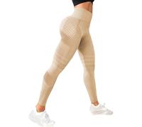 Genérico Polainas Anticelulíticas For Mujer, Pantalones De Compresión con Control De Barriga, Mallas De Levantamiento De Glúteos For Entrenamiento(Brown,M)