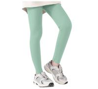 Genérico Polainas atléticas para niñas, Pantalones de Yoga para Correr, Danza, Entrenamiento, Medias de Baile (Green, 10-12 Years)